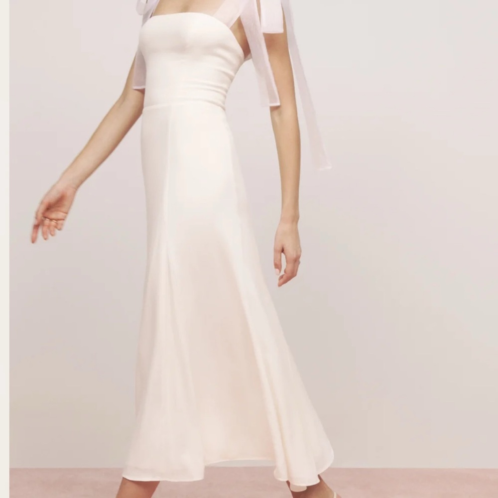 Reformation Kairo Dress in Ivory size 6